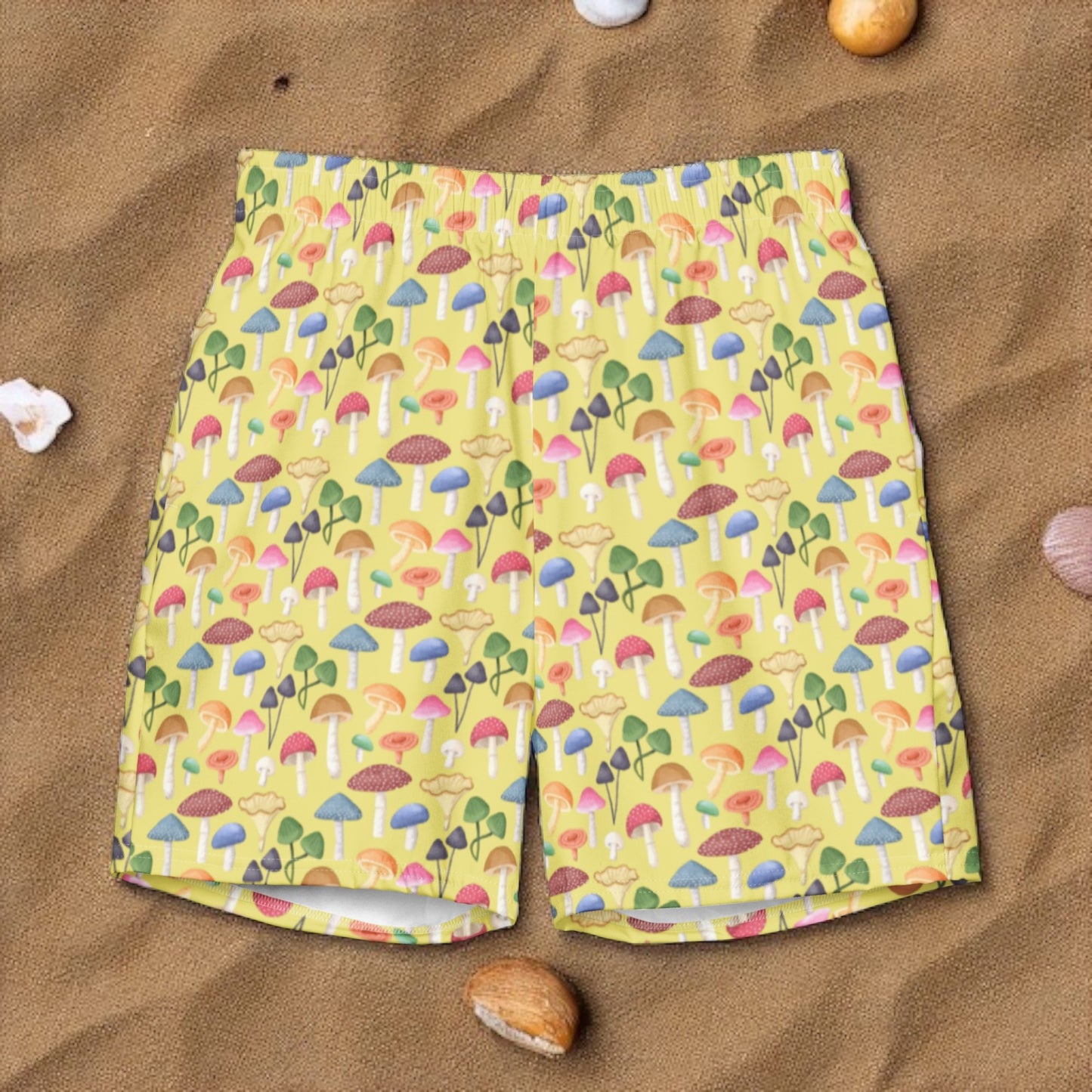 Swim Trunk Yellow Mushroom Grove on sand