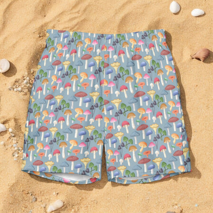 Swim Trunk Green Mushroom Grove on sand