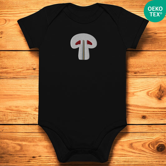 Paris Mushroom - Organic cotton baby bodysuit